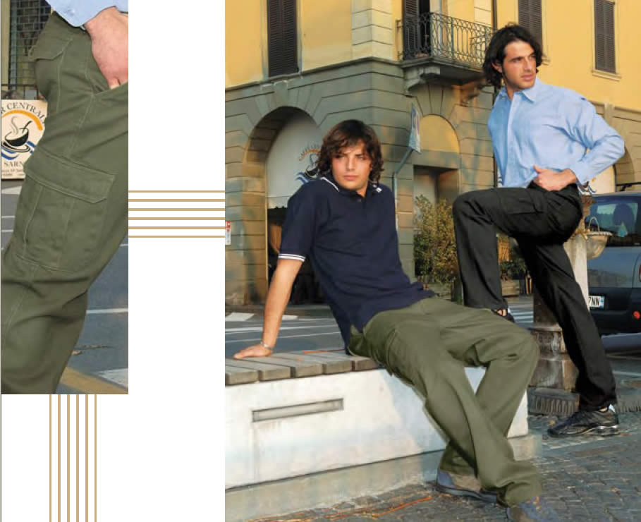 pantaloni ricami